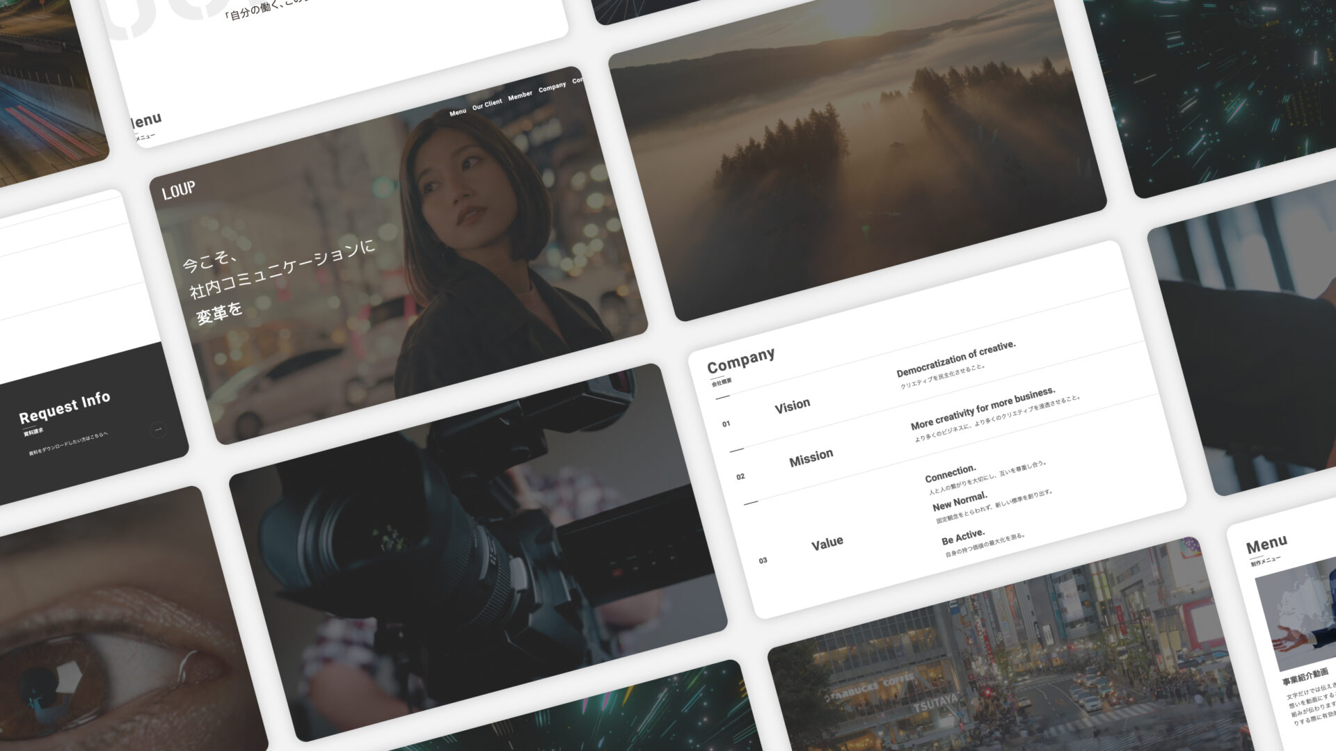 動画制作会社のコーポレートサイト制作