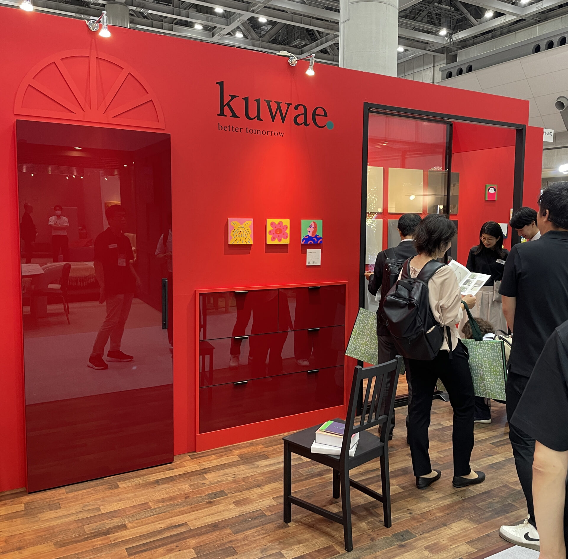 新ブランド kuwae.の展示会施工、ロゴ、リーフレットデザイン
