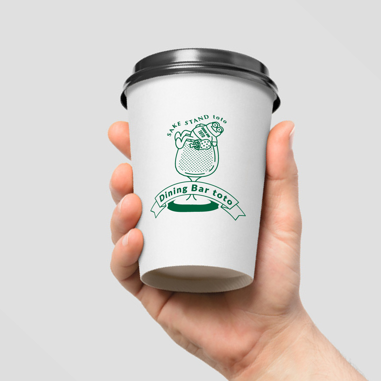 炭火焼きイタリアン酒場totoのlogoデザイン全体的なアートワーク