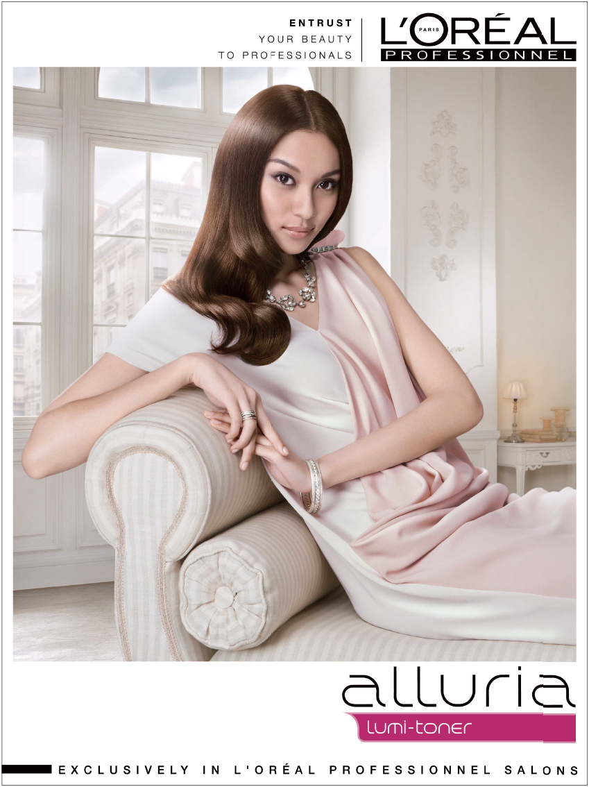 ロレアルヘアーサロン向けポスター制作