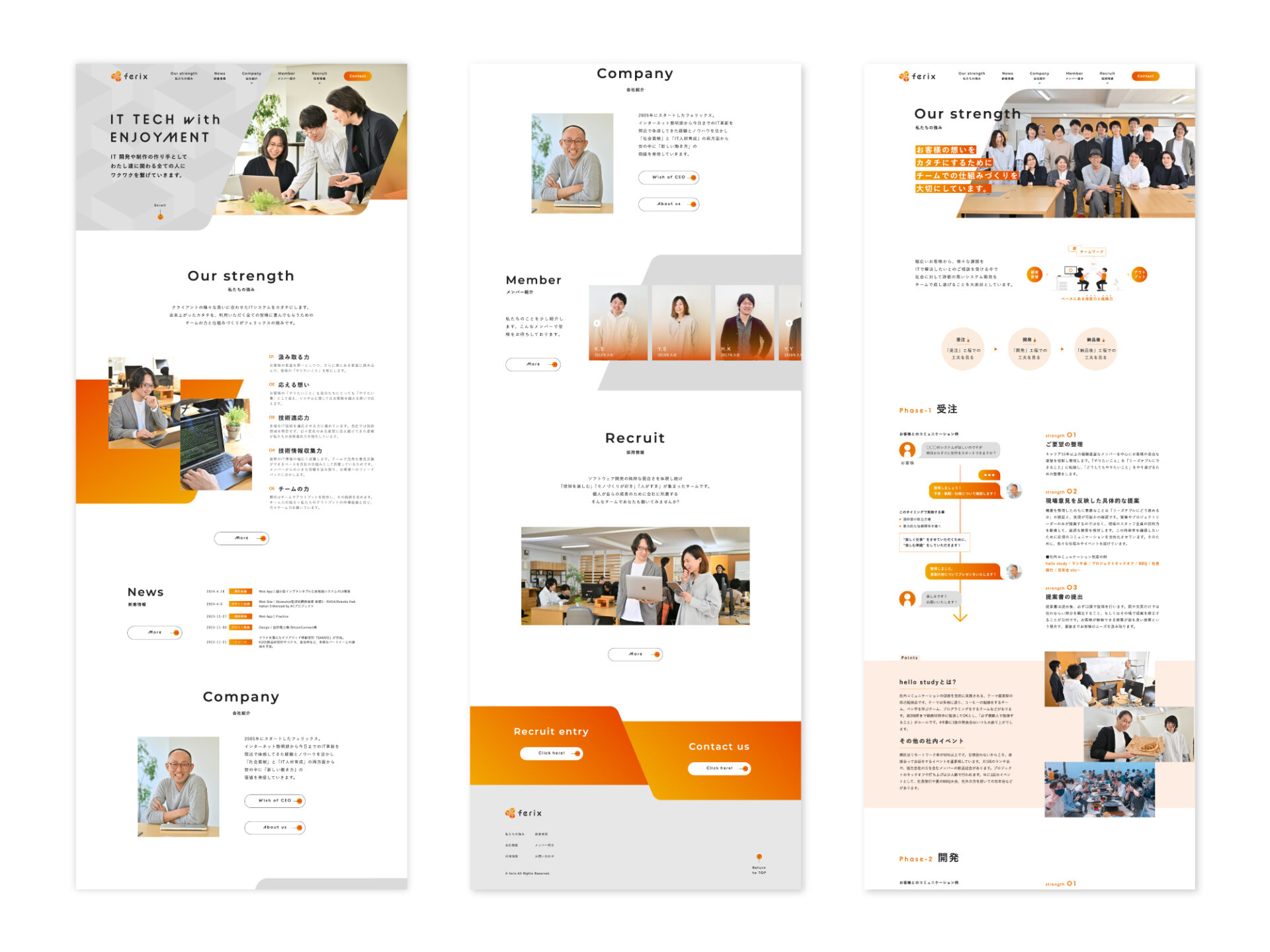 IT業界のコーポレートサイト制作