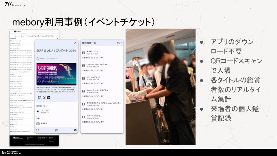 meboryを用いた映画祭チケットシステム