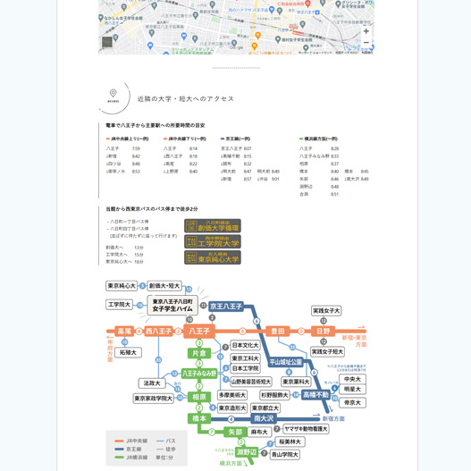 女子学生専用マンションのWEBサイト制作