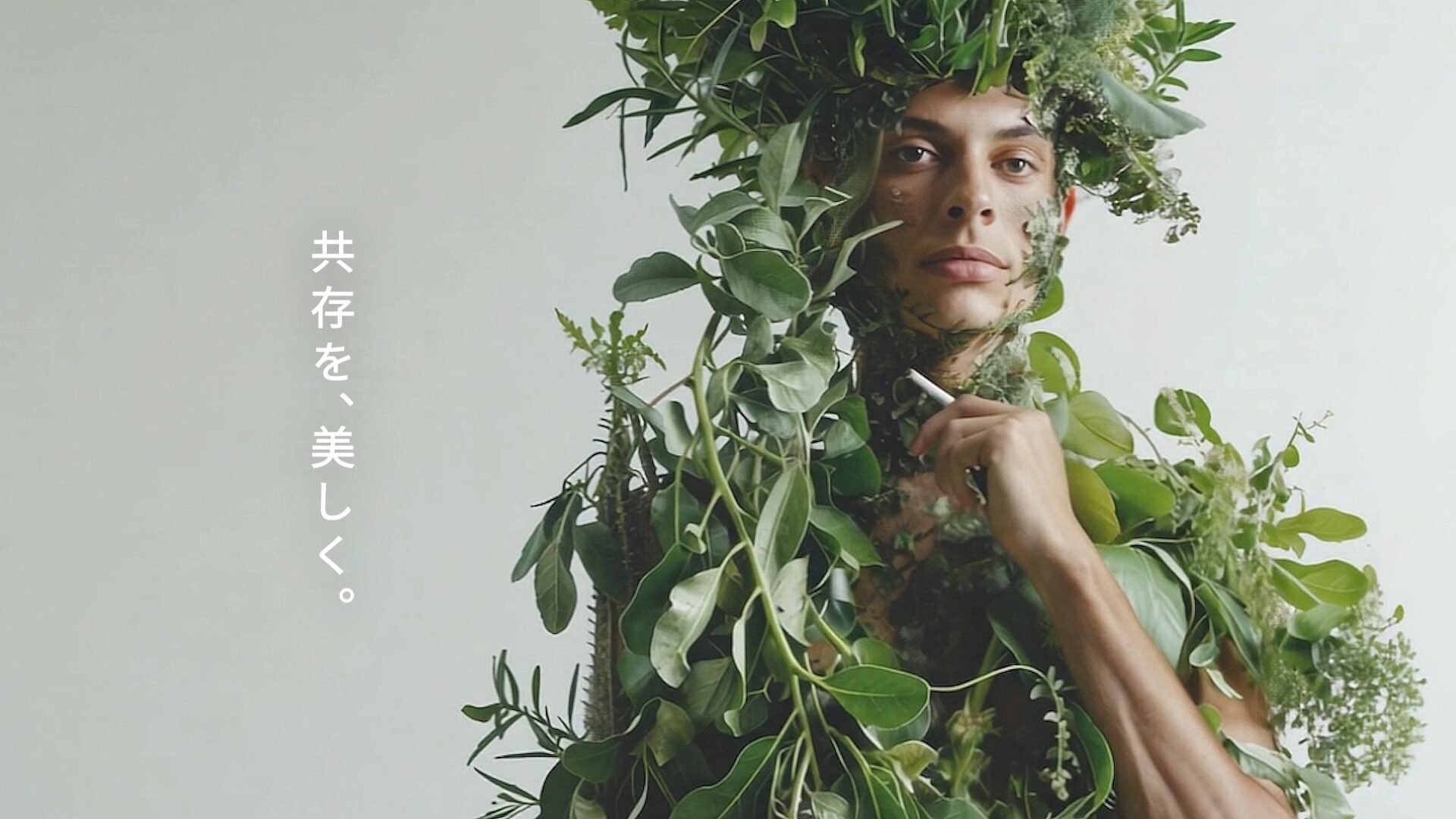 喫煙所サイネージメディアの広告映像