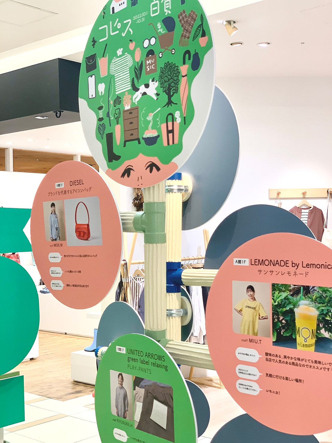 COPPICE 吉祥寺館内キャンペーンのキービジュアル・空間演出・ワークショップの開催