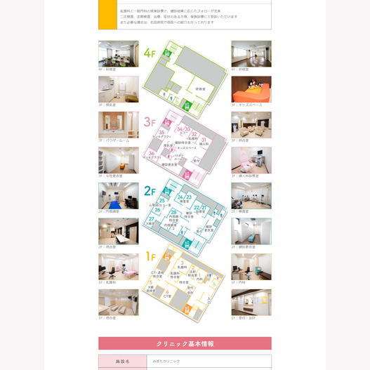 健診クリニックのWEBサイト制作